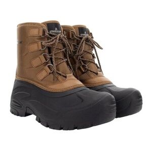 New Staheekum Men's Insulated Snow Boot Brown Waterproof Cold -20 Lace Up NIB